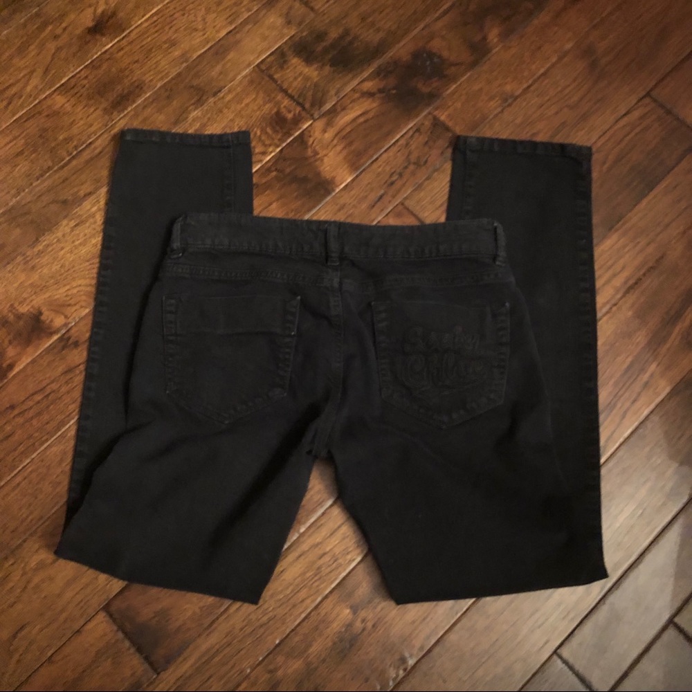 See by Chloe 26 black skinny leg ankle crop jeans